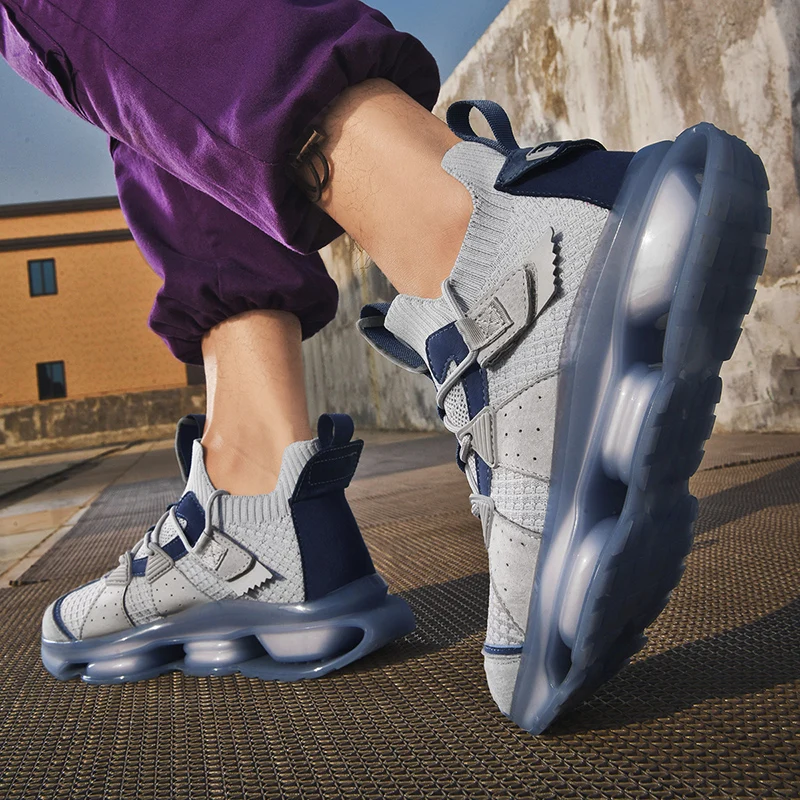New Running Shoes For Men Breathable Sport High Quality Athletic Jogging Outdoor Antiskid Damping Chunky Sneakers | Спорт и