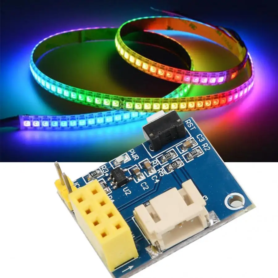 Модуль управления светильник ением 2 шт. ESP8266 Φ WS2812 RGB светодиодный модуль сделай сам|Светодиодные модули| |