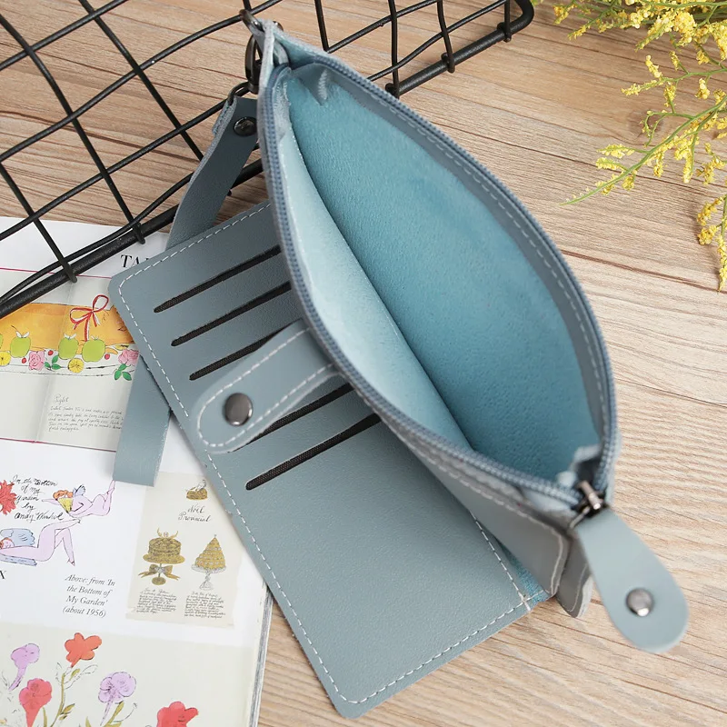 Женский Длинный Органайзер с застежкой-молнией клатч кошелек чехол для телефона