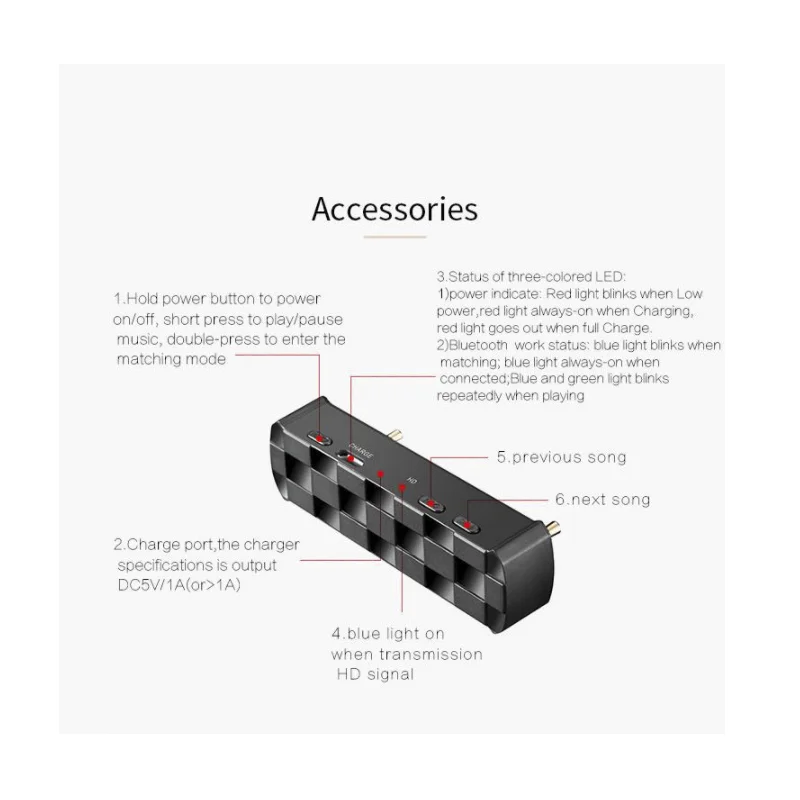 XDUOO Bluetooth 5 0 получить аксессуары 05BL цифровой поворотный стол для наушников