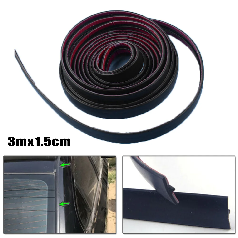 

EPDM Rubber Seal Strip Rear triangle Soundproof Universal 3Meter*1.5cm