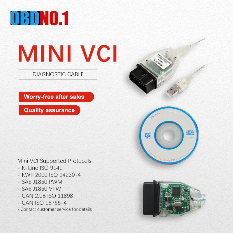 Последний V13.00.022 мини VCI для TOYOTA TIS Techstream MINI-VCI FT232 чип J2534 OBD2 Диагностический кабель