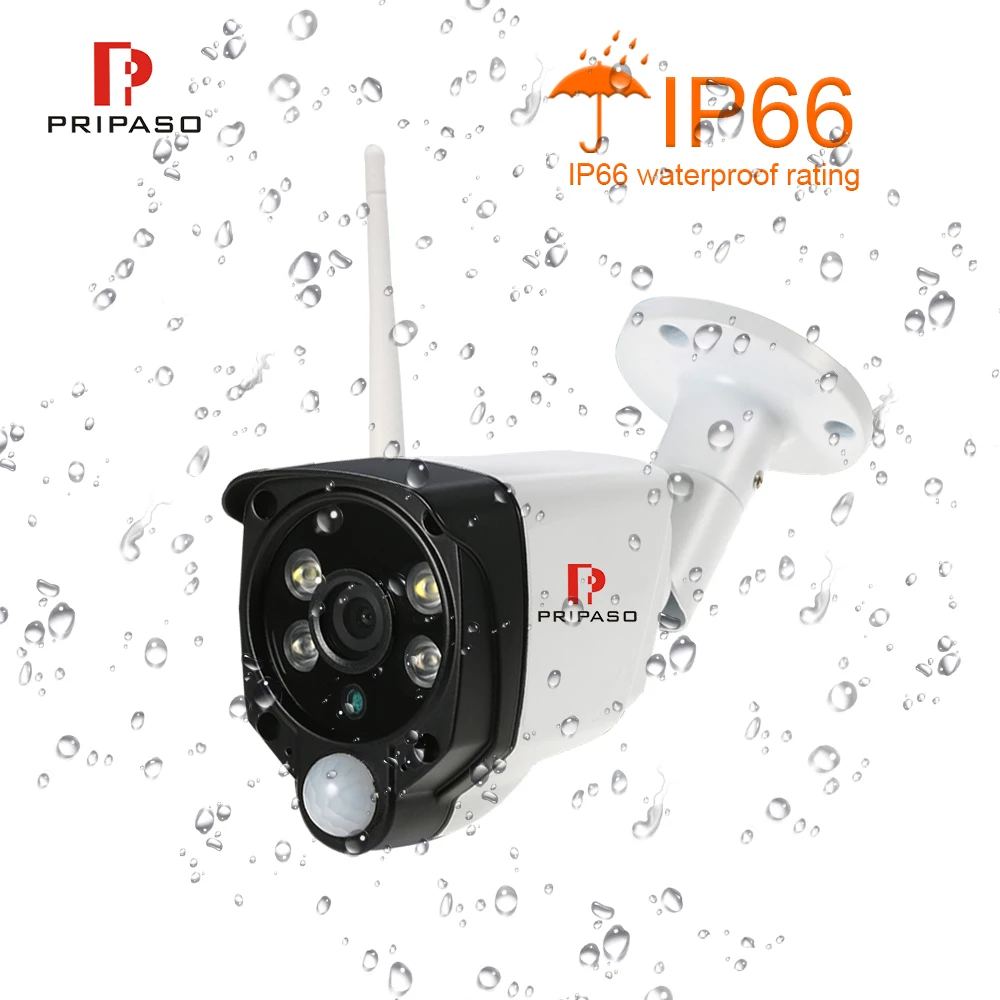 Pripaso, беспроводная камера безопасности, HD 720 P, уличная, wifi, водонепроницаемая, Camara, PIR функция, удаленный монитор, камера для школы, фабрика