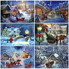 Алмазная вышивка 5D EverShine, Снежная картина, стразы Бриллиантовая мозаика пейзаж, вышивка крестом, зимняя настенная живопись, полный квадрат