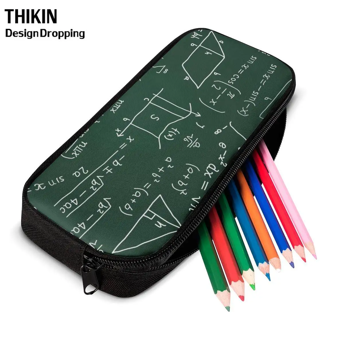 Думаешь математика формула принт женские Make Up Чехол s Дети Карандаш общей формулы