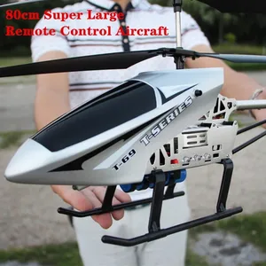 Imported 80cm Super Large 2.4G Remote Control Aircraft anti-Fall Rc Helicopter Drone Model Outdoor alloy RC A