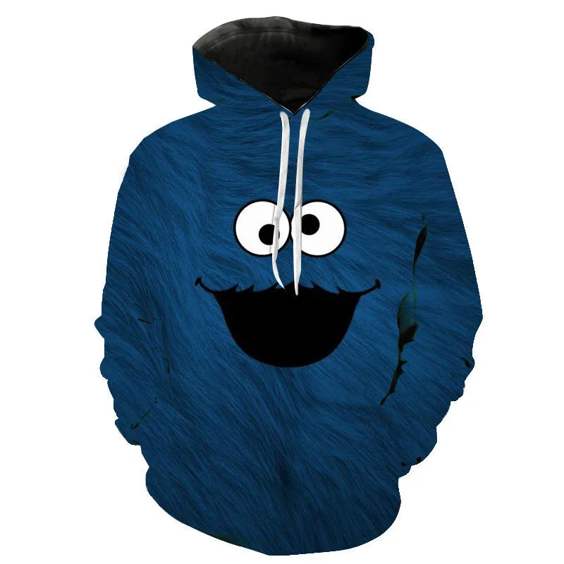 

Cookie Monster 3D Printed Hoodies Men Women Fashion Sweatshirt Hoodie Cartoon Anime Harajuku Hip Hop Pullover Unisex Hoody Coats