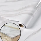 Виниловые обои с пленкой для декора комнаты, виниловые обои с мраморной пленкой, самоклеящиеся водонепроницаемые настенные Стикеры для ванной, кухни, мебели
