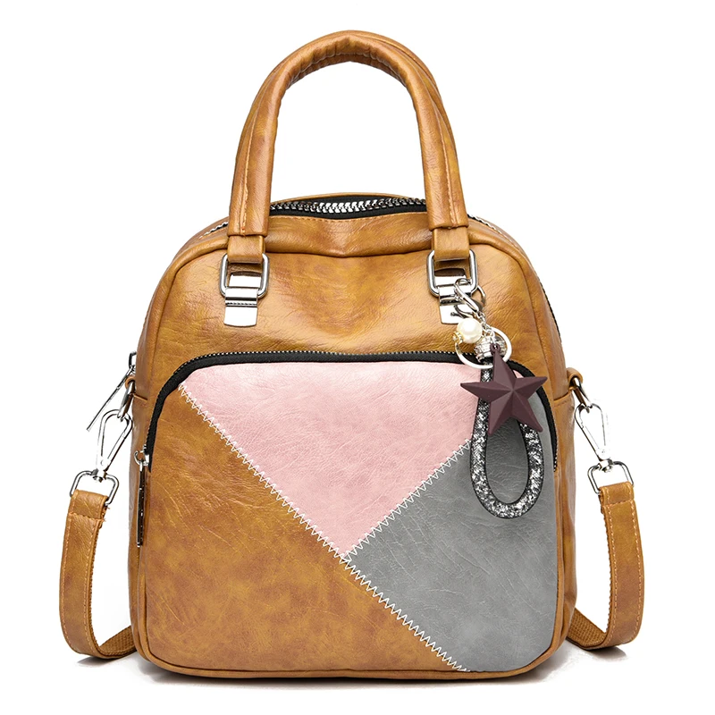 Многофункциональный женский рюкзак в стиле пэчворк женская сумка на плечо