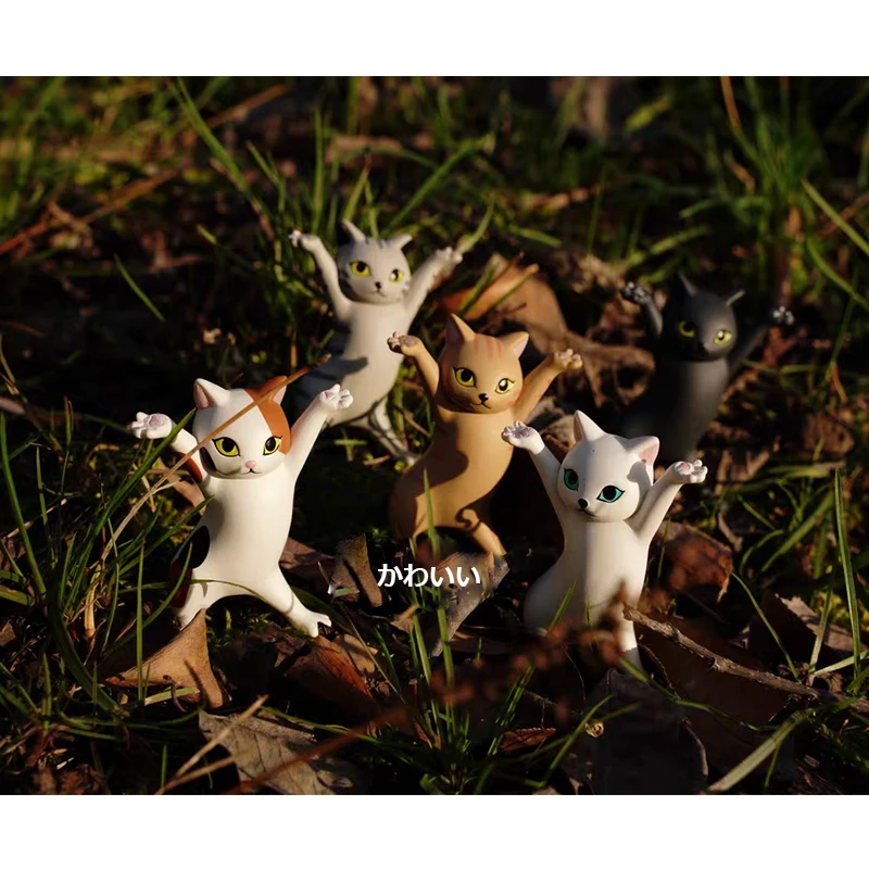 Держатель для ручек Qualia Cartoon Cat Pen Holder Bracket Funny Cute Kawaii Decor Decoration Handmade Enchanting Coffin Dance Doll Toys.