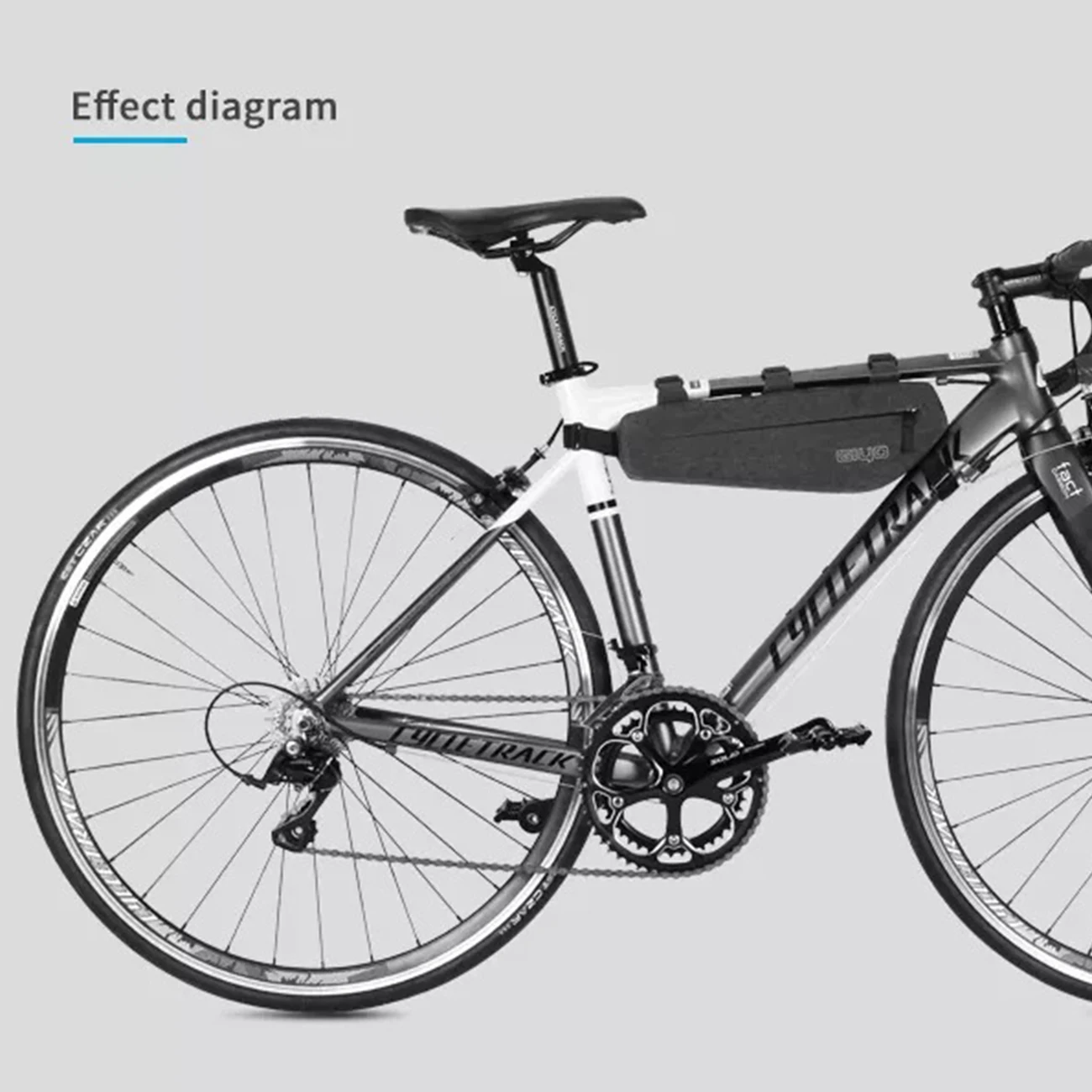 

Bicycle Bag Bike Frame Bag Waterproof Storage Bag Triangle Saddle Frame Pouch Bike Under Top Tube Bag for Cycling Accessories