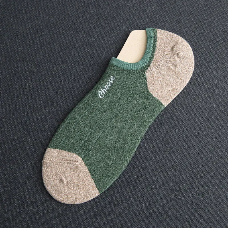 

5 Pairs Harajuku Hip Hop Men Socks Cotton Personality Shallow Mouth Summer Happy Socks Shallow Mouth Deodorant Invisible Socks