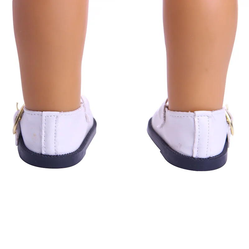 LUCKDOLL PU Sneakers Fit 18 Inch American 43cm Baby Doll Clothes Accessories,Girls Toys,Generation,Birthday Gift