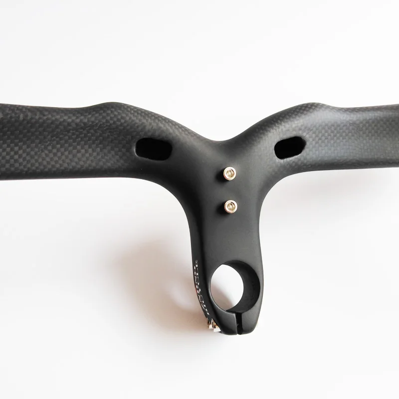 Рукоятка для велосипеда матовая серого цвета 2018/400/420 мм из углеродного волокна -