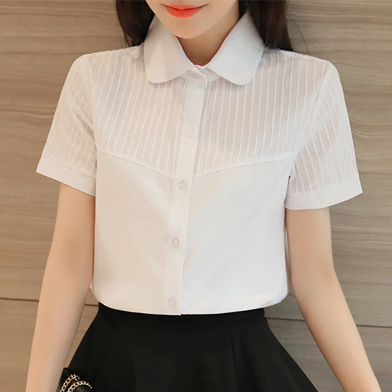 

Women Shirts Elegant Women Shirt Plus Size Womens Tops and Blouses Korean Fashion Woman Lace Print Blouses Tops OL Shirts Female