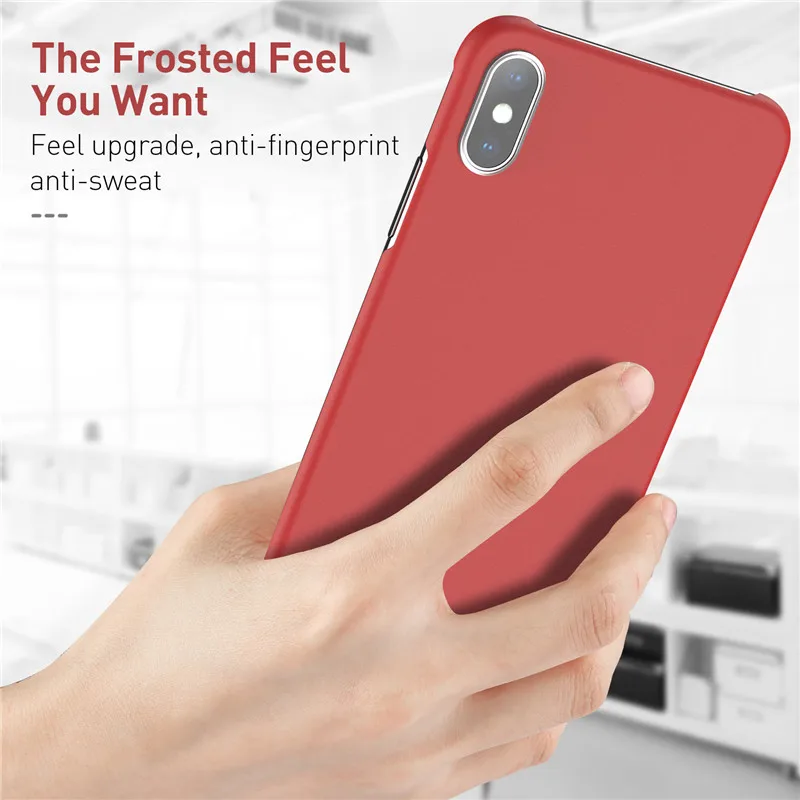 USLION ультратонкий однотонный безрамочный чехол для iPhone 11 Pro Max XR XS Max чехол для iPhone 8 7 6 6s Plus жесткая задняя панель из поликарбоната