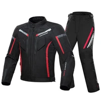 herobiker men waterproof motorcycle jacket riding racing suit motocross jacket pants moto clothing set with eva protection