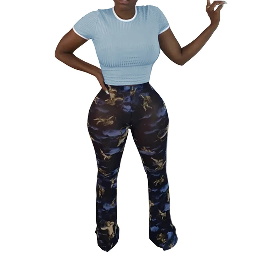 

Black/red/blue Solid Ribbed Bodycon Cropped Tops Woman Round Neck Short Sleeve Bandage Tshirt Summer Night Club Party Tees