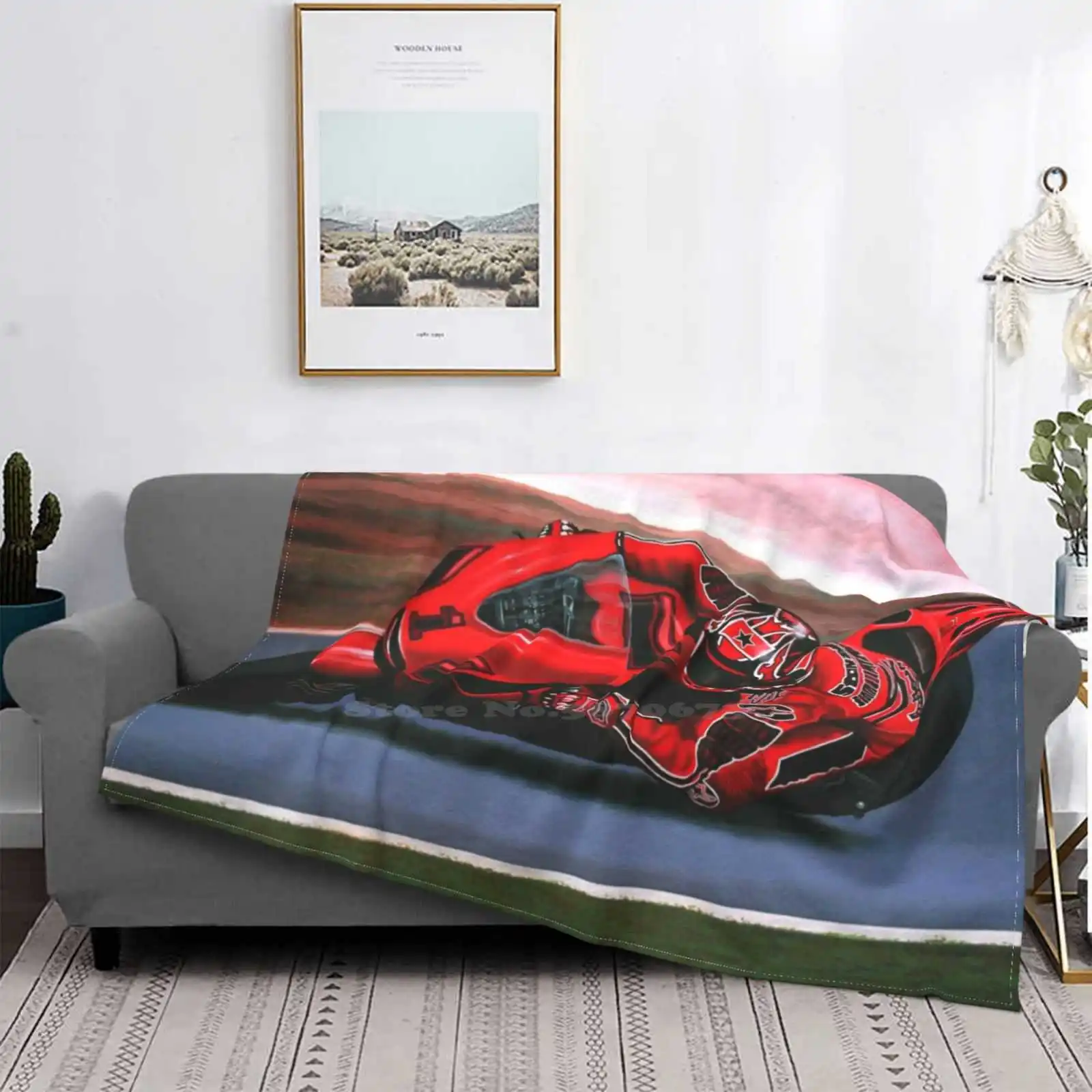 Кейси сталон на живописи супер теплые мягкие одеяла диванная