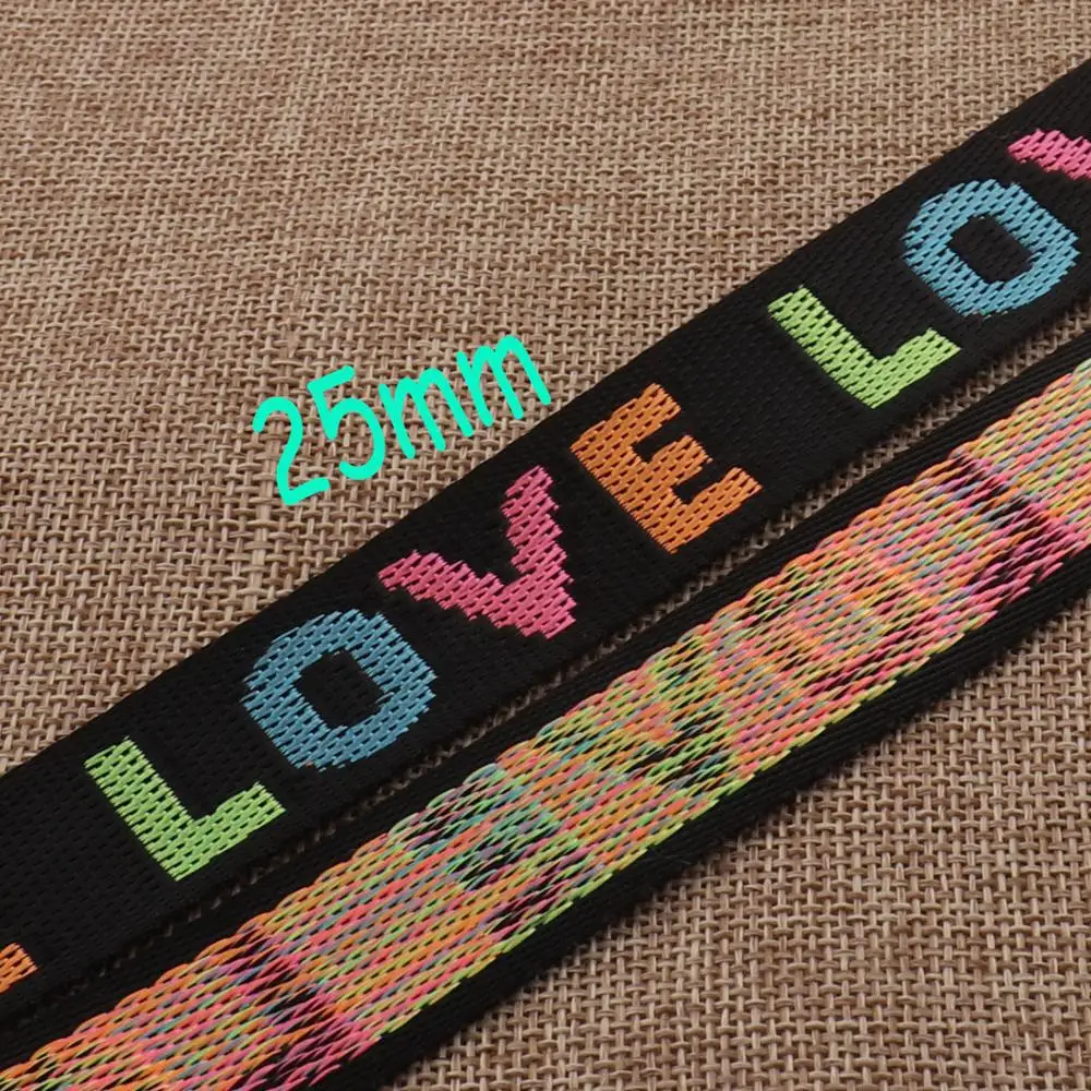 25 мм Черная Тесьма гладкая тесьма цветная сумка с лентой сумки ремни кошелек