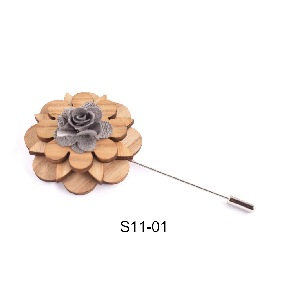 Симпатичная деревянная брошь булавки аксессуар 5 цветов Прямая поставка S11 |