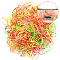 1000pcspack colorful small disposable hair bands scrunchie girls elastic rubber band ponytail holder fashion hair accessories