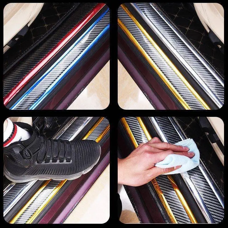 3D двери автомобиля Наклейка для порога протектор Защита края SsangYong Daihatsu Lada Tesla