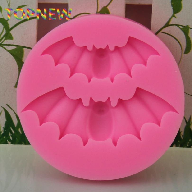 Силиконовая форма для украшения на Хэллоуин летучих мышей помадки торта