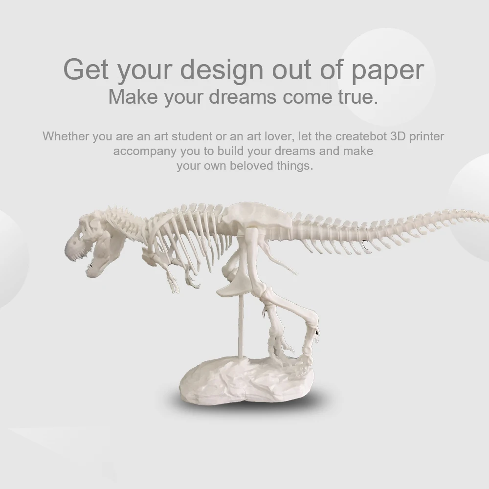 Новый Createbot Max 3D принтеры сенсорный Экран одинарный экструдер полу