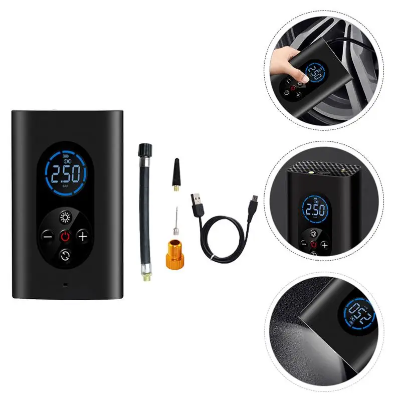 

1Pc Pump Portable Rechargeable Wireless Air Inflator car Tyre Air Tire Inflator for Vehicle