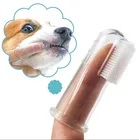 Искусственная щетка для собак, инструмент для ухода за зубами, силикагель для чистки домашних животных