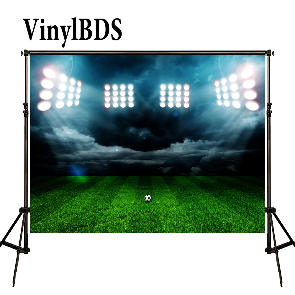 VinylBDS детский фон для студийной фотосъемки с изображением футбольного поля школы