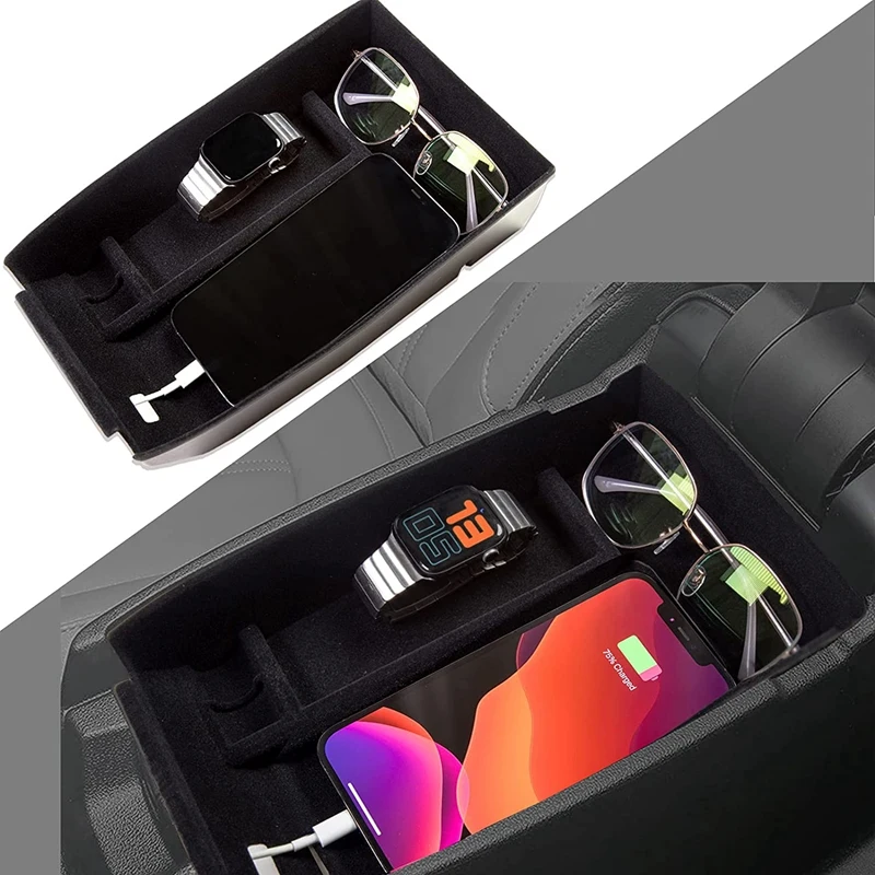For Ford Bronco Sport 2021 2022 Center Console Dashboard Organizer Armrest Storage Box Insert Tray Accessories Flocking | Автомобили и