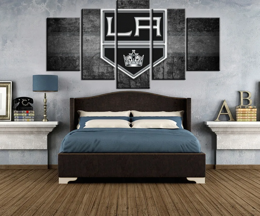 

Painting Canvas Wall Art Picture Home Decoration Living Room Canvas Painting 5 Piece HD Print Ice Hockey Sport Logo Poster