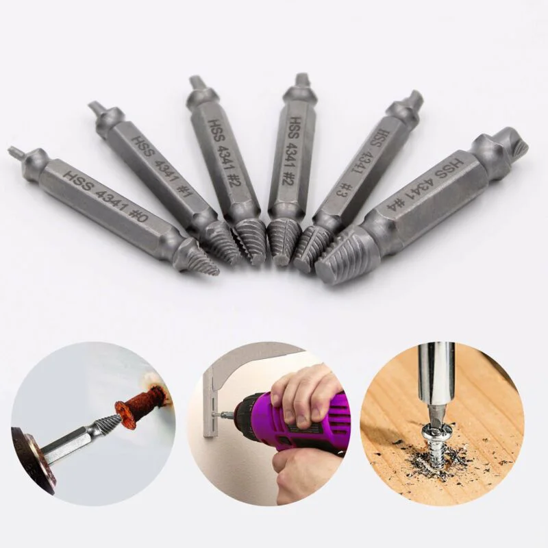 

High speed steel Damaged Screw Extractor Parts Replace Drill Bits Tool