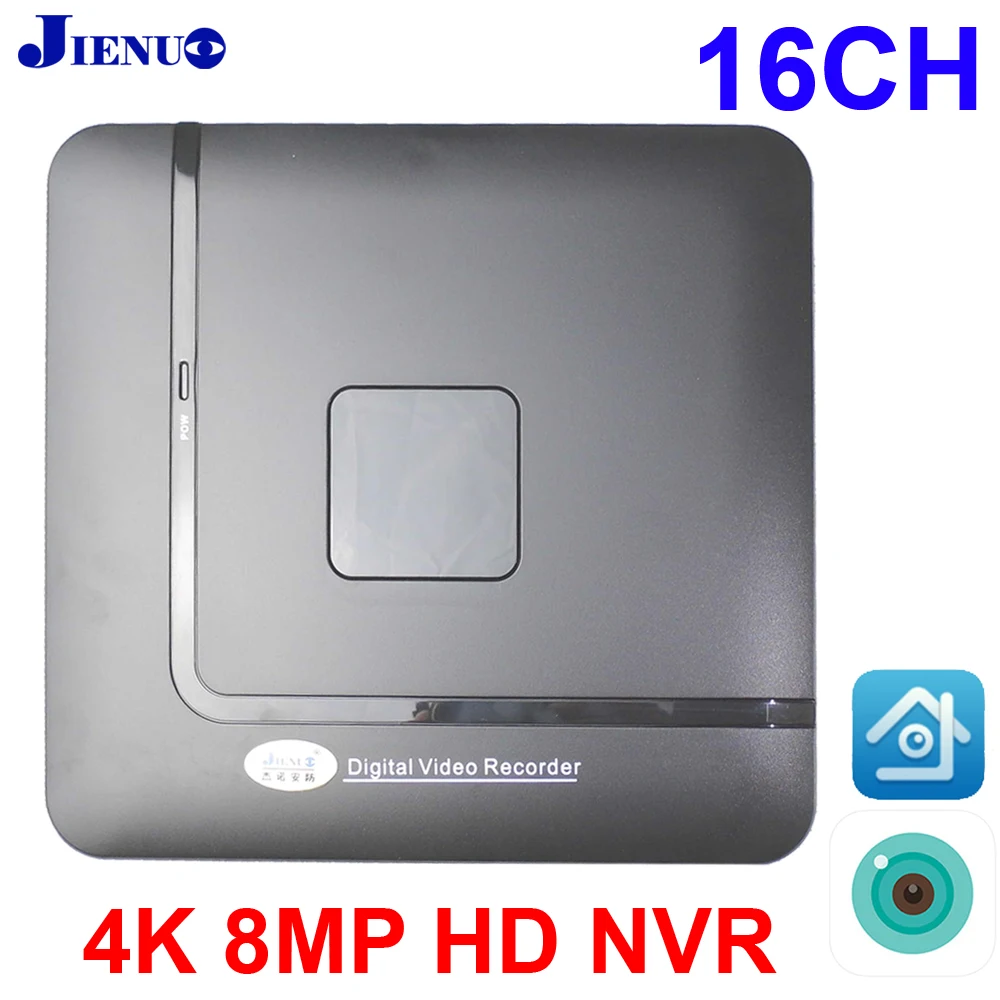 Купи 16CH NVR Mini 4K/8MP/5M/1080P/720P видео рекордер 16-канальный детектор движения P2P для ip-камеры CCTV система видеонаблюдения за 3,415 рублей в магазине AliExpress