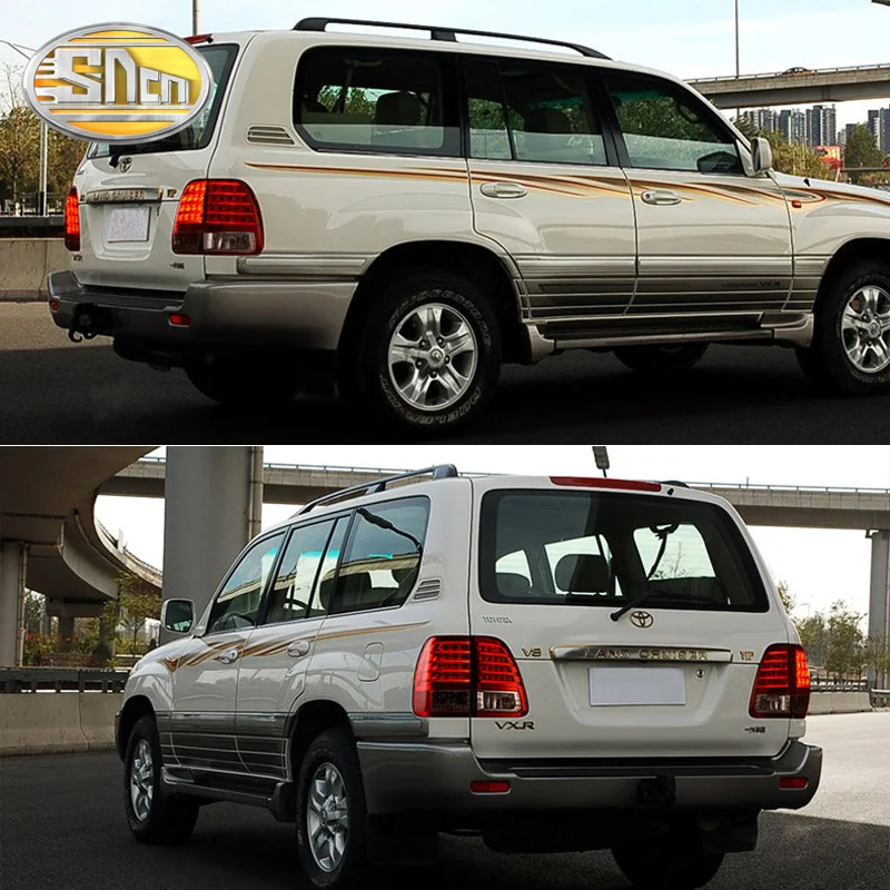 Автомобильный светодиодный задний фонарь для Toyota Land Cruiser 100 FJ100 LC100 1998-2007 задний противотуманный фонарь+ тормоз+ обратный+ сигнал поворота