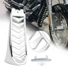 Передняя Нижняя крышка радиатора для мотоцикла, обтекатель для подбородка, спойлер хром для Harley Softail, уличный Боб, толстый Боб, FXBR 2018-2021