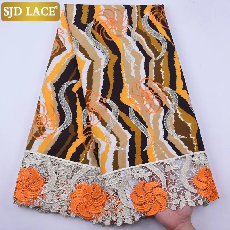 

SJD LACE New Arrivals Wax Guipure Cord Lace Fabric Embroiderey Flower African Lace Fabric High Quality Nigerian Wedding SewA1942