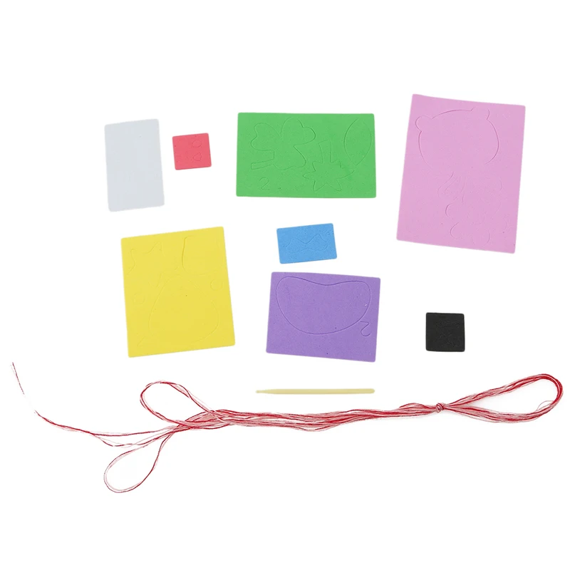 

Детская ручная работа поделки Сделай Сам Модные Разноцветные Вязаные шапки ручной работы детские развивающие игрушки обучающая модель