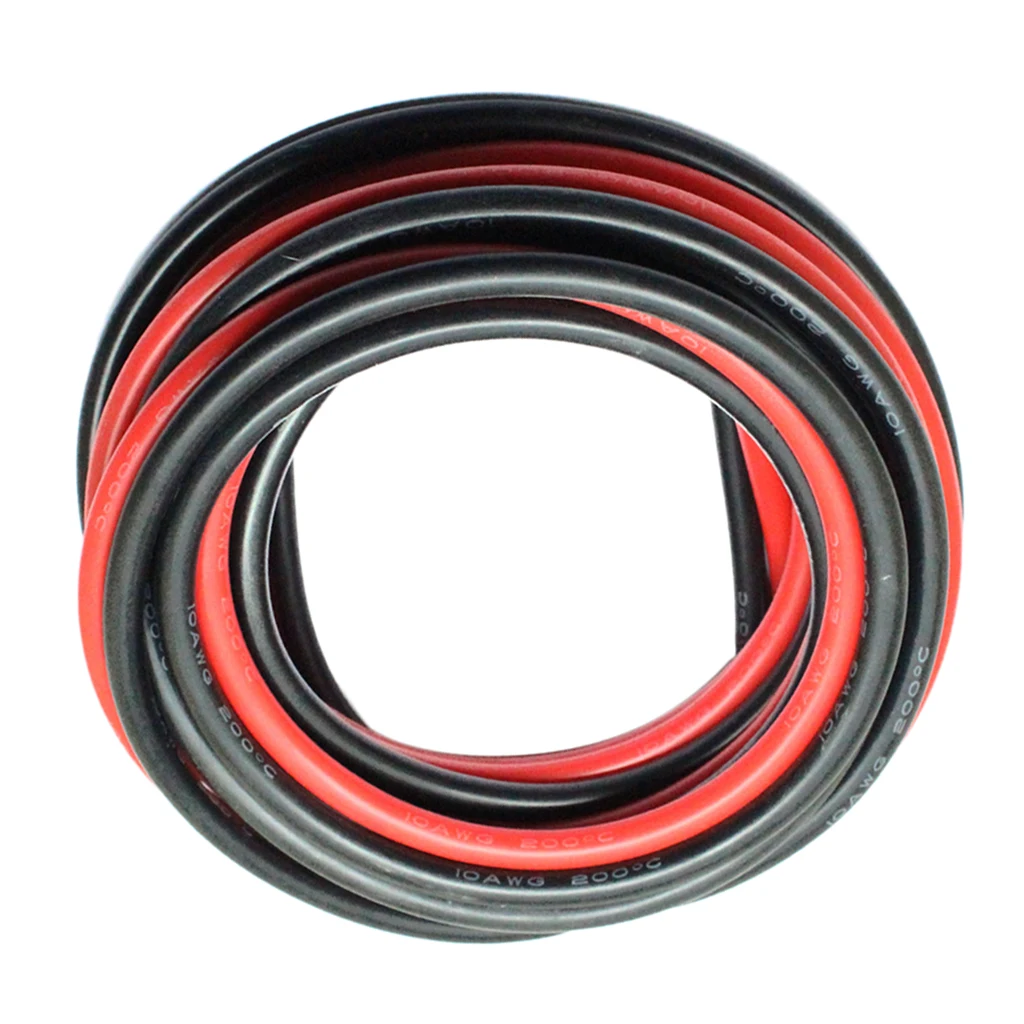

2 Roll 10AWG Super Flexible High Temperature Resistant Silicone Wire Cable