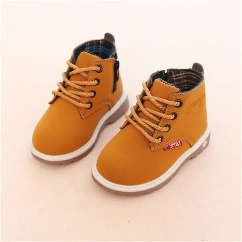 Осень зима 2020 Детские ботильоны Повседневная обувь для мальчиков Обувь На
