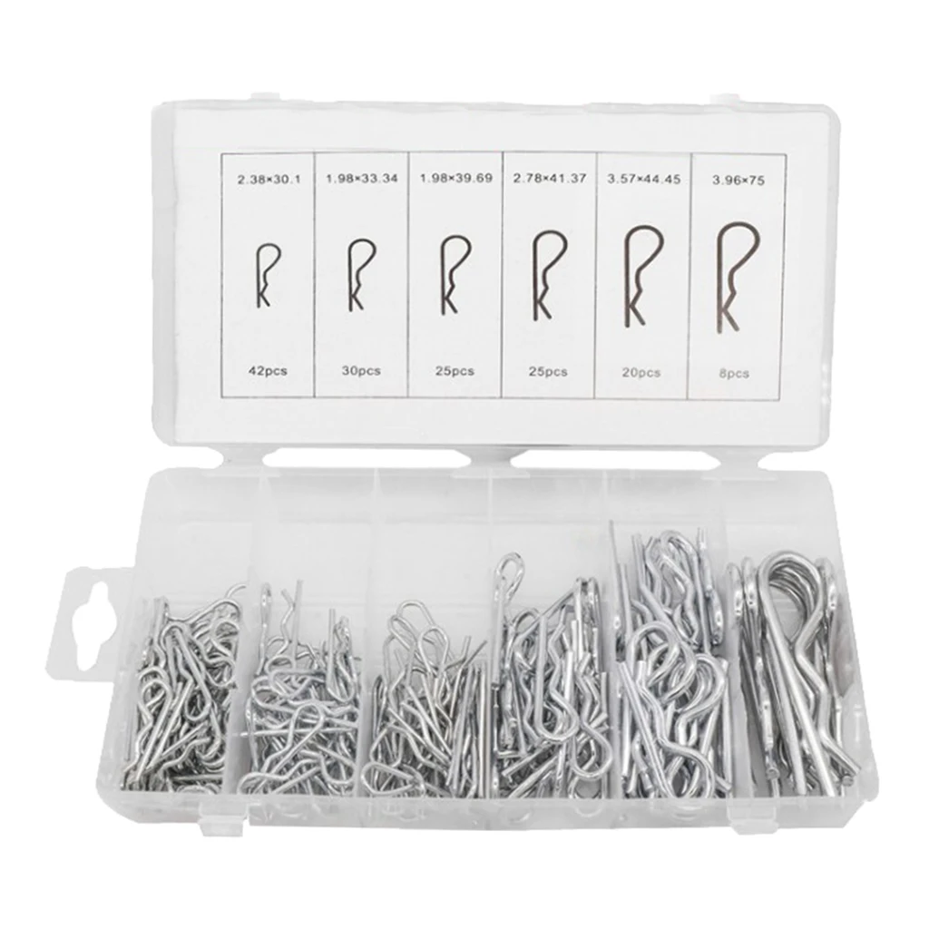 

R Type Cotter Pin Spring Clips Double M2-M8 Retaining Pins W/ Box