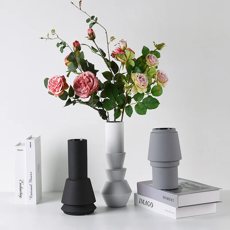 

Домашний декор скандинавский стиль Instagram простая креативная керамическая ваза для гостиной свежие цветы сушеные цветы композиция украшени...