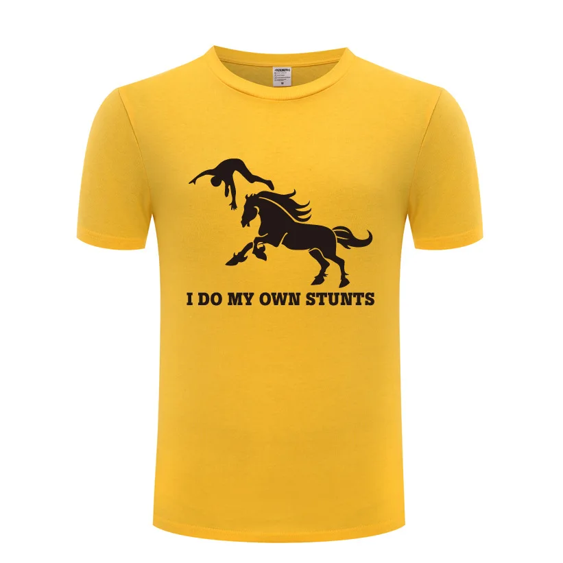 Забавная Мужская футболка I Do My Own хлопковая с коротким рукавом и рисунком трюков