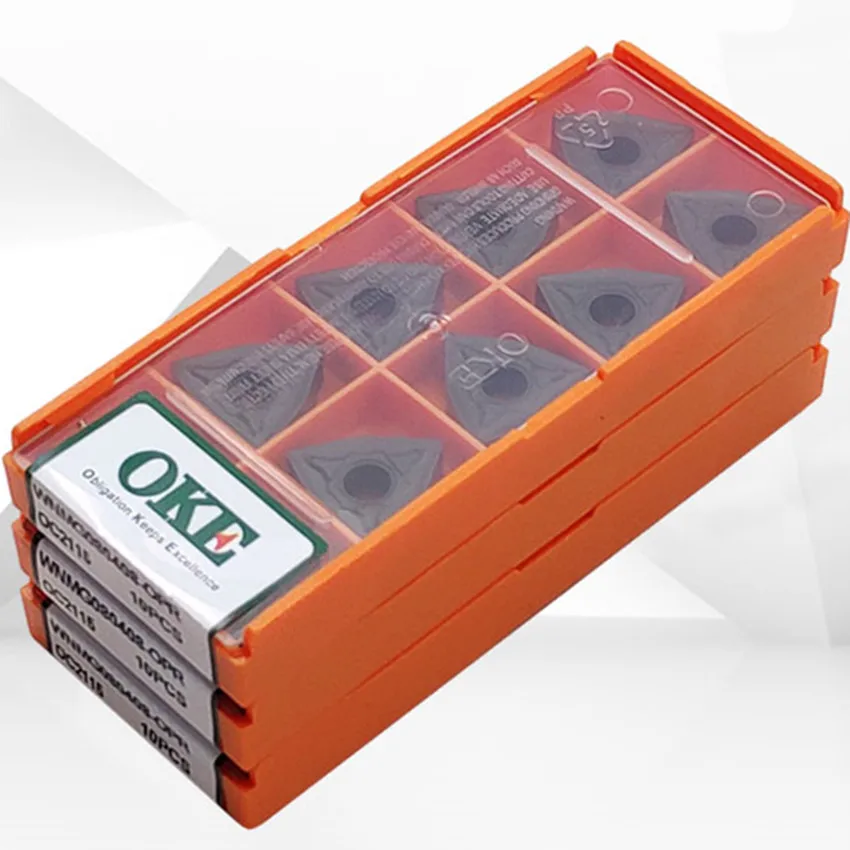 

OKE WNMG080404-OPR OC2115/WNMG080408-OPR OC2115/WNMG080412-OPR OC2115 WNMG431 WNMG432 WNMG433 ЧПУ карбдная Вставка 10 шт./кор.