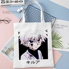 Сумка для покупок Hunter x Hunter, многоразовая плетеная Сумка для покупок, сумка-тоут, ecobag, многоразовая, на заказ
