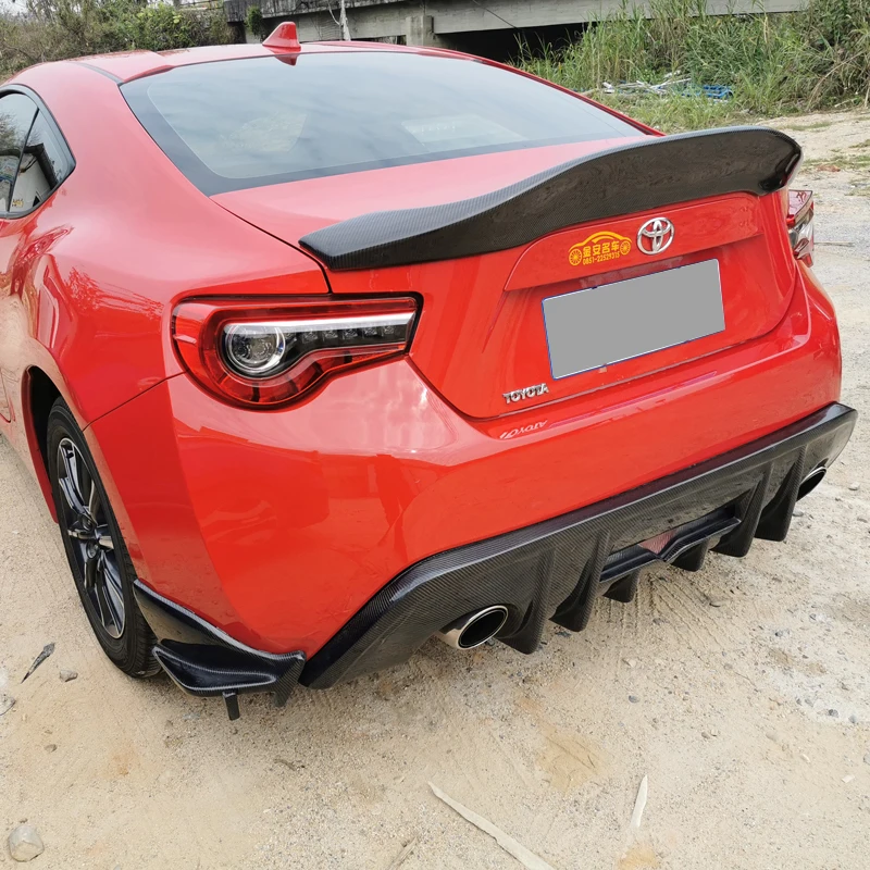 Комплект из углеродного волокна стильный спойлер для TOYOTA FT86 GT86 FRP задний на