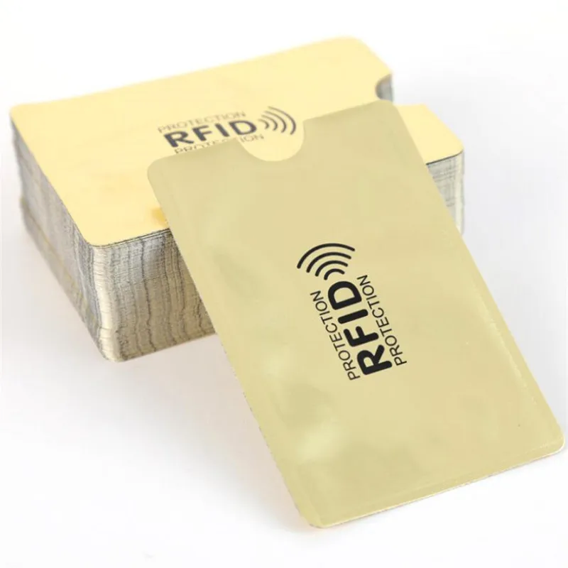 10 шт. Анти Rfid банк держатель для карт металлическая NFC Блокировка считыватель