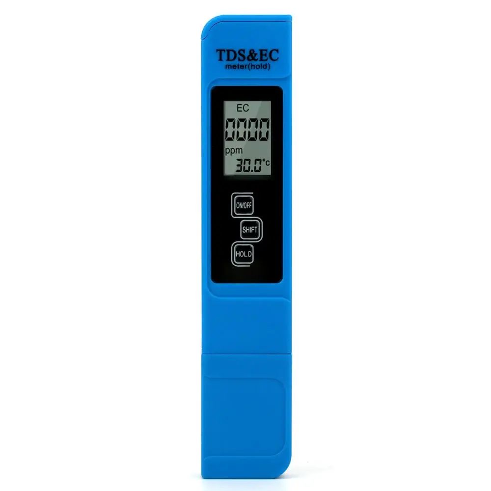 blue Функция 3 в 1 инструмент для измерения качества воды TDS& EC Тестер TDS& EC измеритель температуры ph-метр 0,00-14.0PH ATC EZ-1 - Цвет: blue